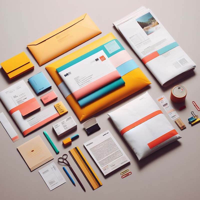 Colorful Mail and Packages