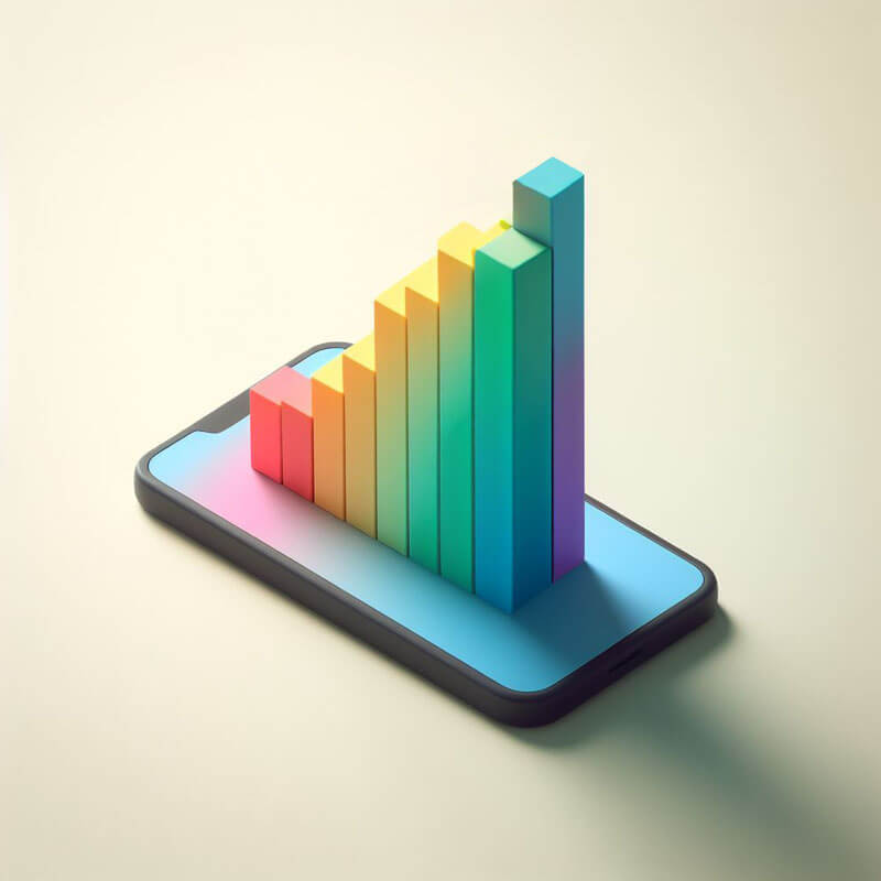 Colorful Phone Graph